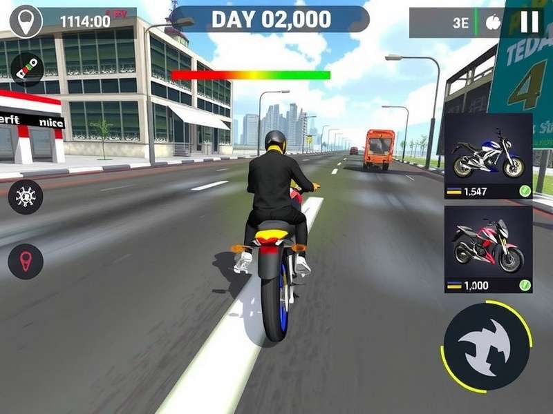 Rapid Rider Delivery bike customization screen